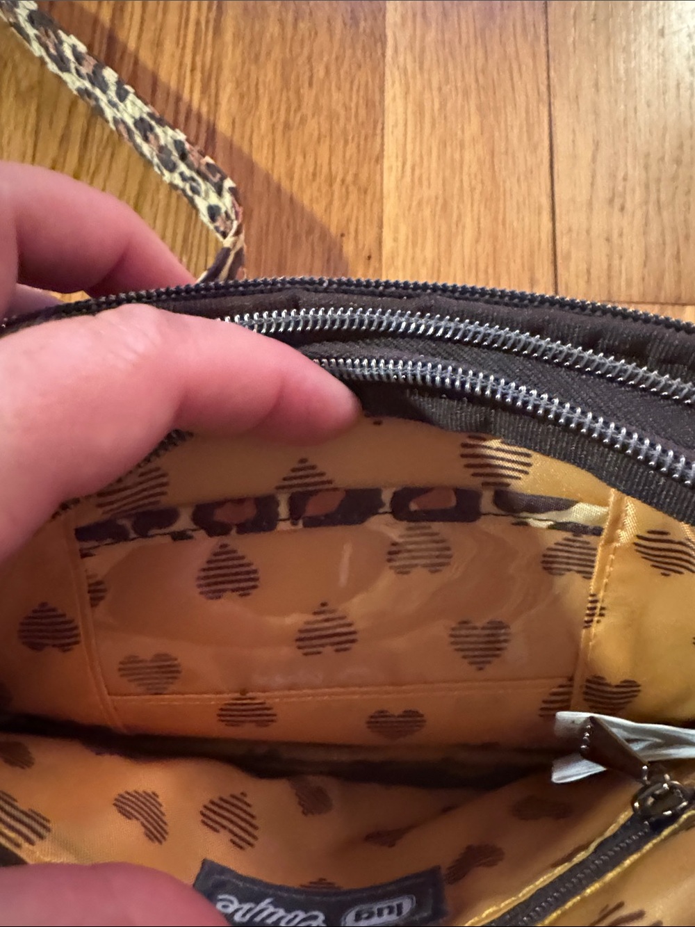 🐷 Lug Leopard Brown Coupe Quilted Crossbody Belt Bag - Picture 6 of 11